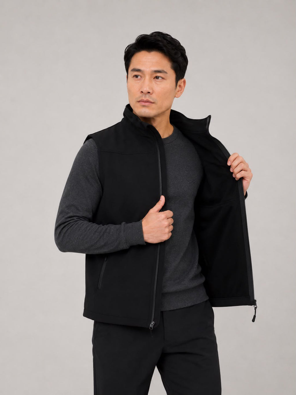 Softshell Siyah Yelek